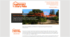 Desktop Screenshot of californiastorypoles.com