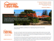 Tablet Screenshot of californiastorypoles.com
